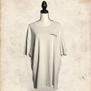 Essentials White Men's Short Sleeve Tee